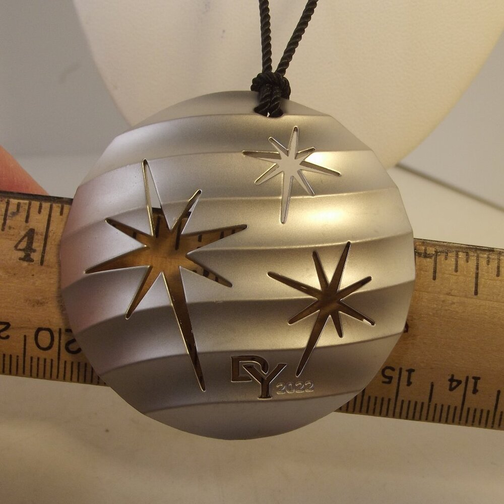 David Yurman 2022 Silver Star Christmas Ornament - Can be Necklace!